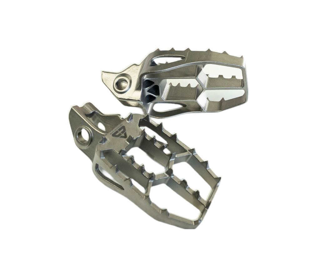 CNC Foot Pegs For KTM 250-450 SXF/XCF/EXC 2017-2023 - Aluminum, Stainless Steel, Anodized