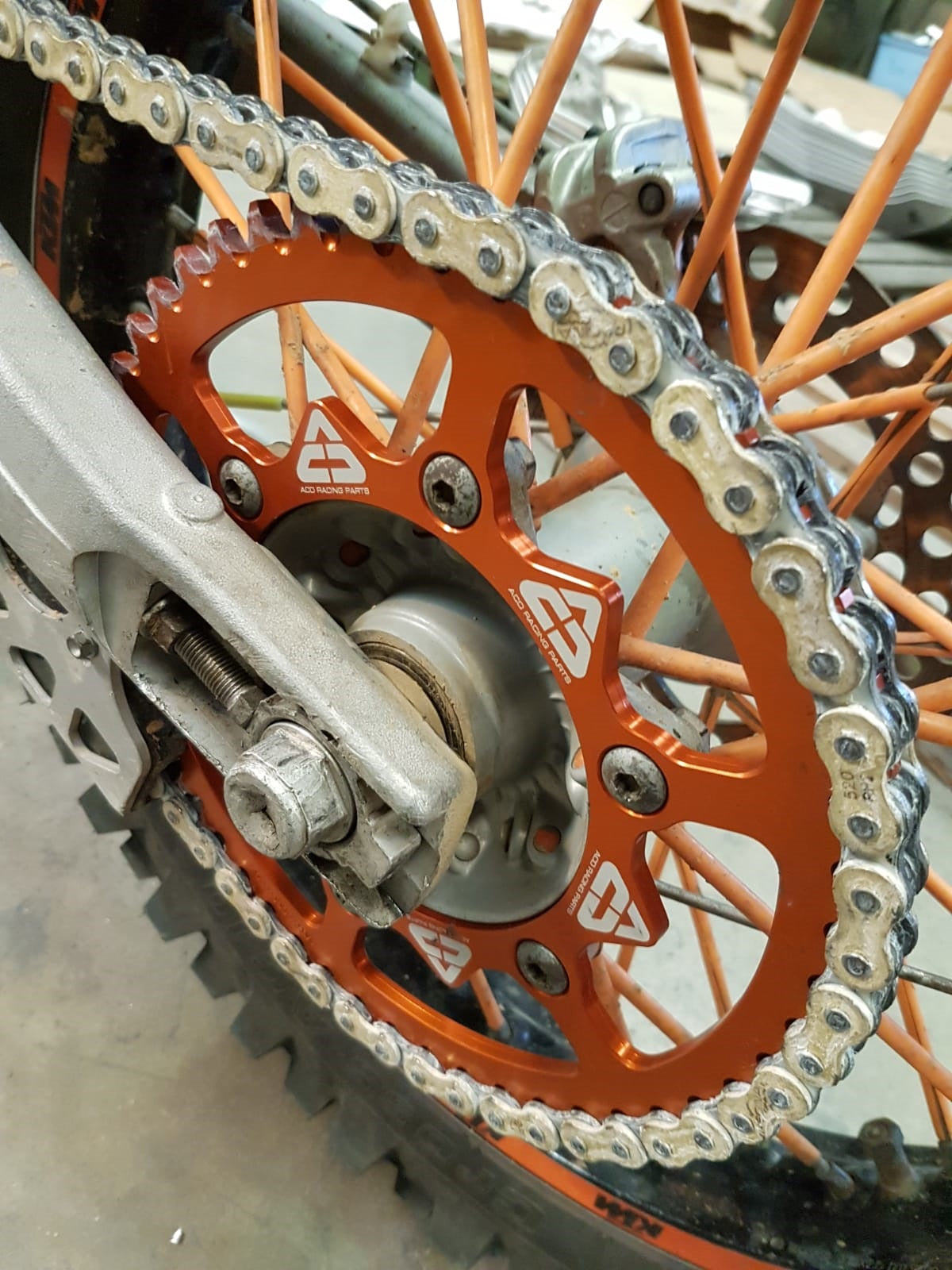 New ZFD-897-45-GLD ZF Dual Rear Sprocket 45/520 For KTM EXC-F 450 i.e.  Sixdays | eBay