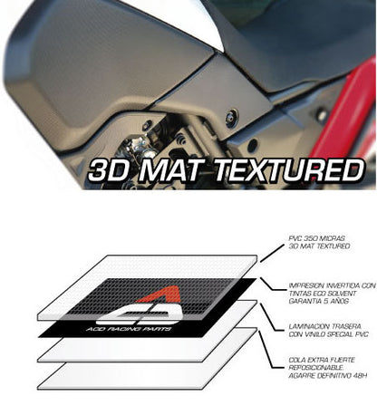 Frame Stickers Carbon style Tenere 700 Yamaha T7 XTZ-690 2019-2023